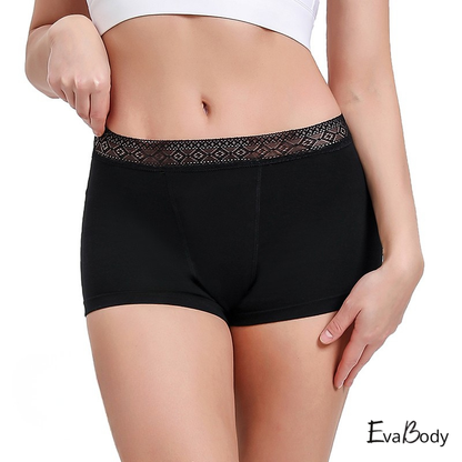 Heavy Flow Classic Lace Design Cotton Boyshort