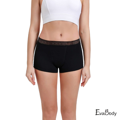Heavy Flow Classic Lace Design Cotton Boyshort
