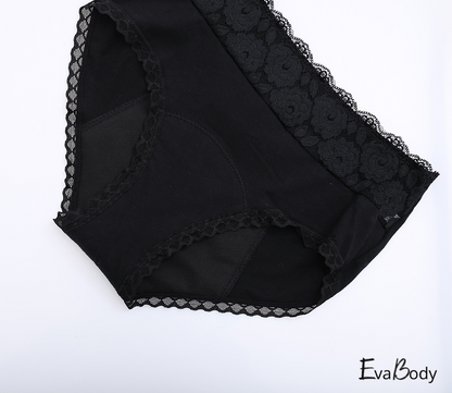 Heavy Flow Cotton Lace Design High Brief