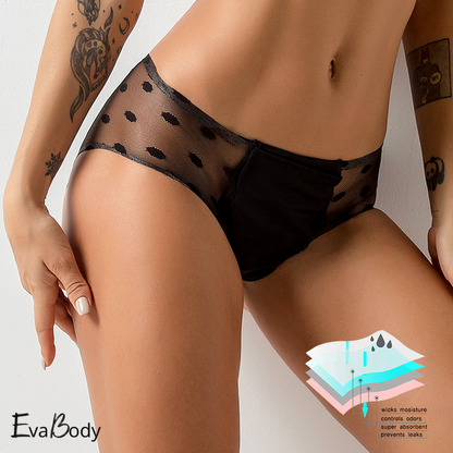 Moderate Flow Polka Mesh Bikini